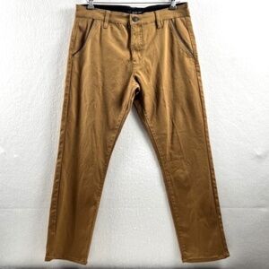 Fried Denim Jeans Men's 34x30 Carmel Color Denim Slim Fit Mid Rise